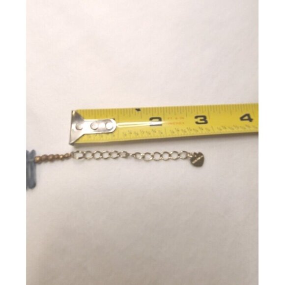 NAKAMOL Anthropology Blue Purple Raw Crystal and Gold Bead Necklace 18"-20.5" - Picture 9 of 9